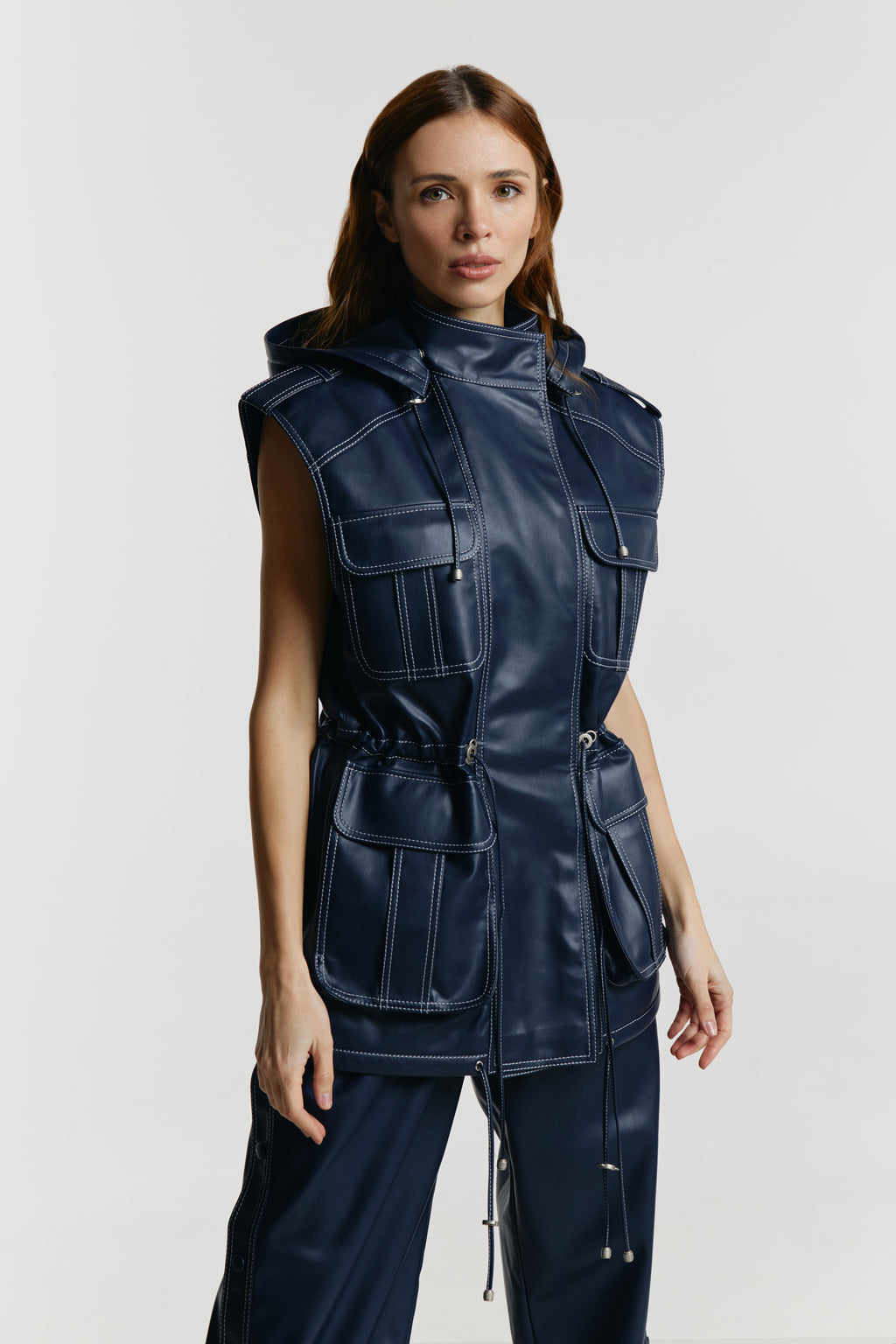 Eco-leather vest «Kulisa»