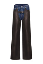 Jeans with eco-leather