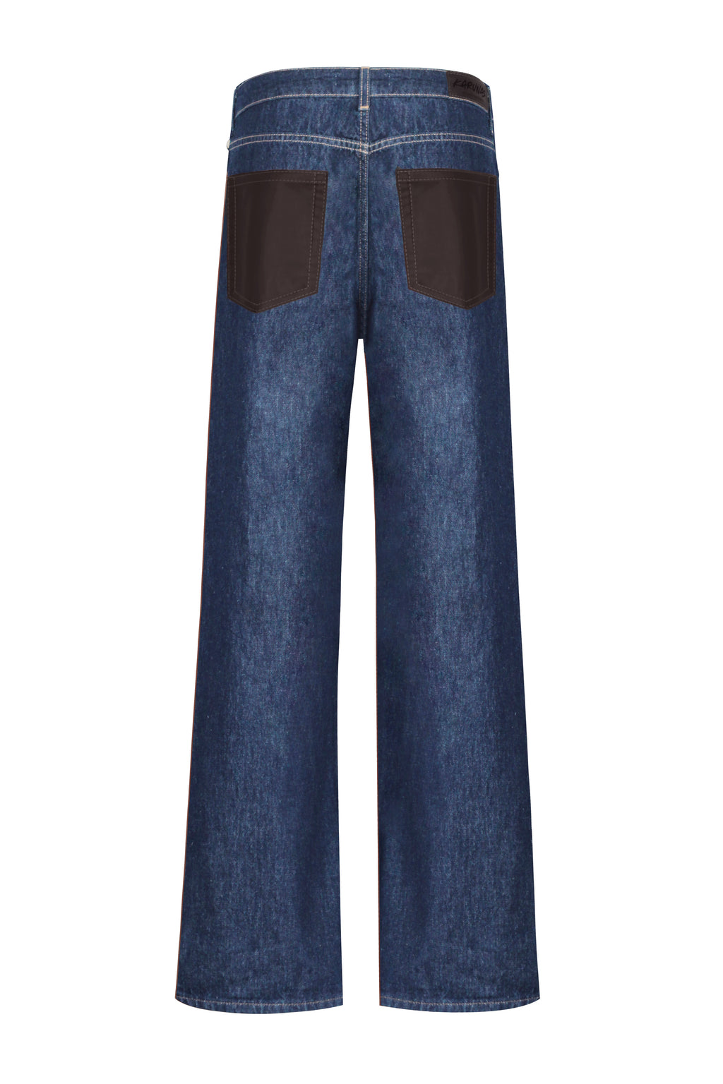 Jeans with eco-leather